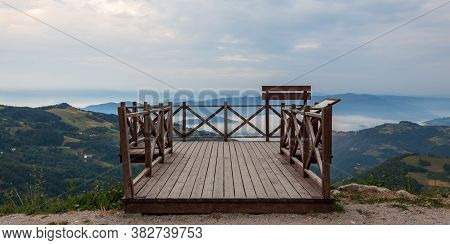 Viewpoint Kapija Podrinja On The Beginning Of The Tara Mountain In Serbia