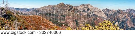 Views Of Santa Lucia Mountain Range From Manuel Peak. Ventana Wilderness Near Big Sur, California, U