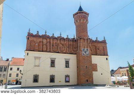 Tarnow, Poland - June 13, 2020: Town Hall Museum - Old Art Gallery, Branch Of The Regional Museum In