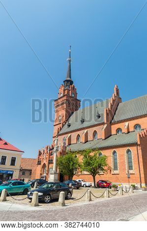 Tarnow, Poland - June 13, 2020: Cathedral Basilica Of The Nativity Of The Blessed Virgin Mary