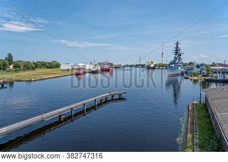 German Naval Museum In The Harbor In Wilhelmshaven