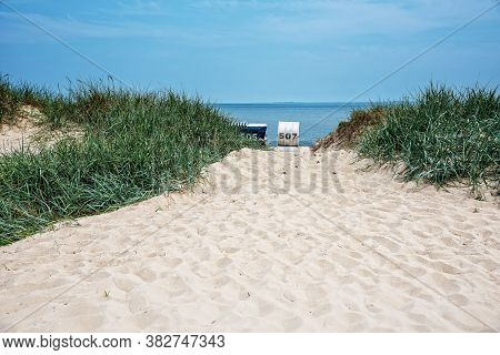 Dune And Beach Chair In Hooksiel North Sea
