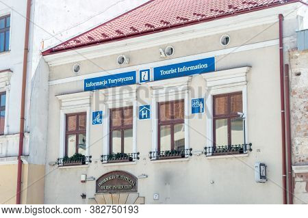 Tarnow, Poland - June 13, 2020: Tourist Information Office In Tarnow.