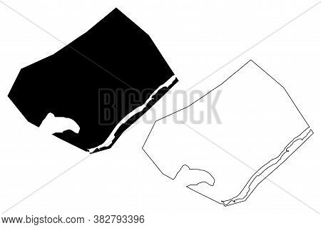 Moundou City (republic Of Chad, Logone Occidental Region) Map Vector Illustration, Scribble Sketch C
