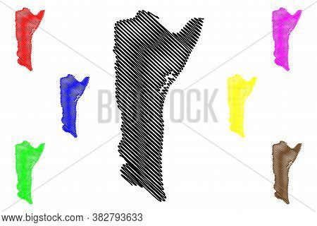Narayanganj City (peoples Republic Of Bangladesh, Dhaka Division) Map Vector Illustration, Scribble 