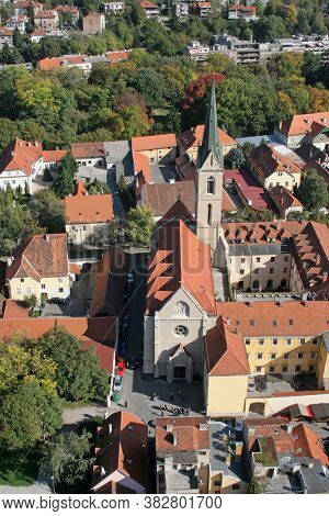Franciscan Church of St. Francis of Assisi on Kaptol in Zagreb, Croatia