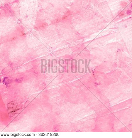 Pastel Dirty Watercolor Print. Tie-dye Shirt. White Dirty Texture Illustration. Fabric Print. Purple