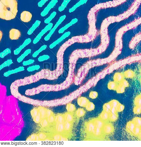 African Textures. Neon Inca Textile. Multicolor Africa Geometric Pattern. Indigenous Illustration. B