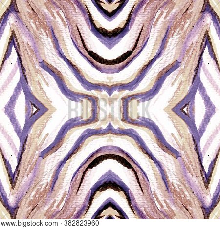 Delicate Tie. Delicate African Tribal Print. Beige Tiger Graphic Tee. Violet Abstract Zebra. Tropica