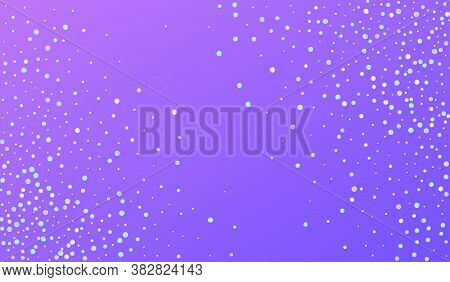 Magic Shine Transparent Blue Background. Holographic Carnival Circle Backdrop. Fun Pattern. Multicol