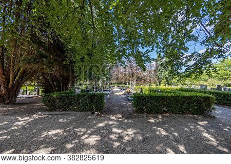 Sittard, South Limburg / Netherlands. August 4, 2020. General Cemetery (algemene Begraafplaats) With