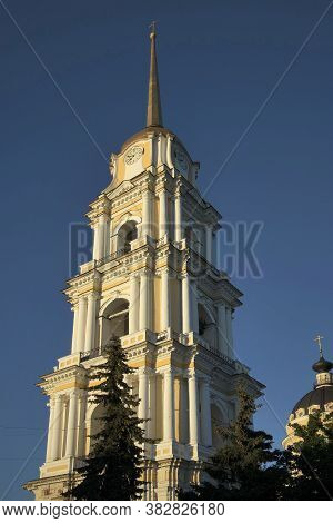 Spaso-preobrazhensky Cathedral On The Embankment Of Volga River