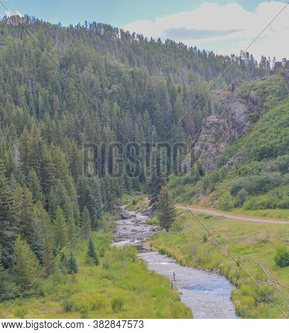 The Yampa River Is Fead From The Stagecoach Gravity Dam. It Is A Great River For Fisherman. Yampa, C