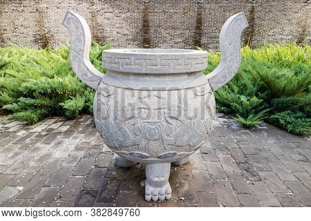 Traditional Hejian Lvrou Huguo Temple From China