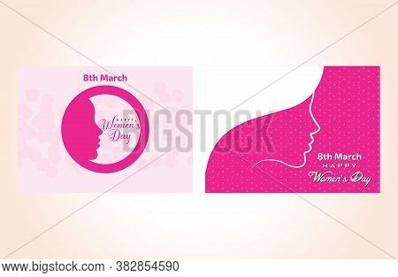 Women\'s Day 8th March, Illustration Design Template