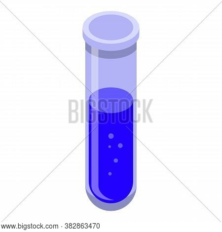 Test Tube Molecular Cuisine Icon. Isometric Of Test Tube Molecular Cuisine Vector Icon For Web Desig