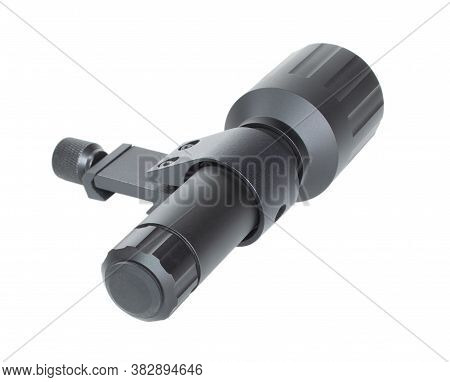 Infrared Emitter Used For A Night Vision Scope Isolated On White
