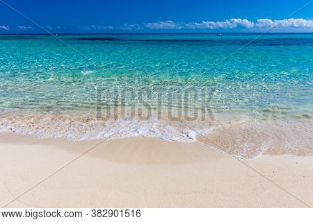 Beautiful sandy beach of Cala Mesquida, Mallorca, Mediterranean Sea, Balearic islands, Spain