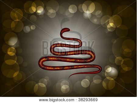 Natale serpente di luci