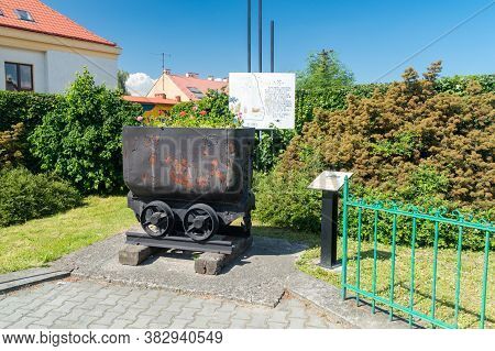 Bochnia, Poland - June 13, 2020: Rusty Cart Of Salt Mine.
