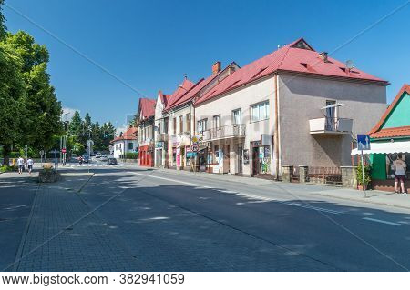 Bochnia, Poland - June 13, 2020: Regis Street In Bochnia.