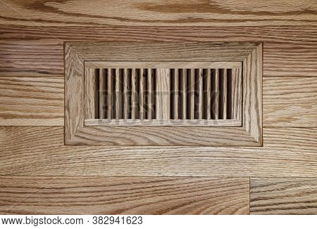 Wooden Floor Vent On Red Oak Floor