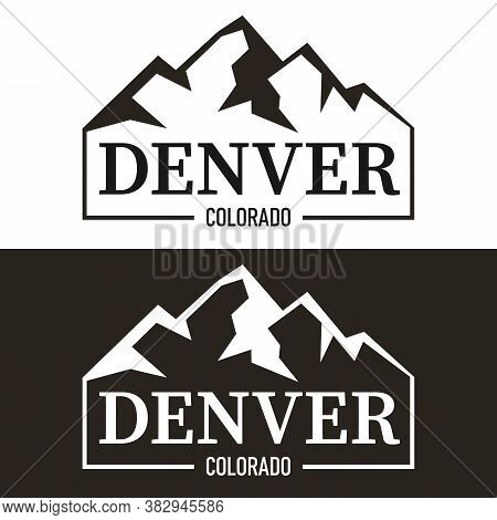 Denver Logo. Denver Colorado Design Template. Vector And Illustration.