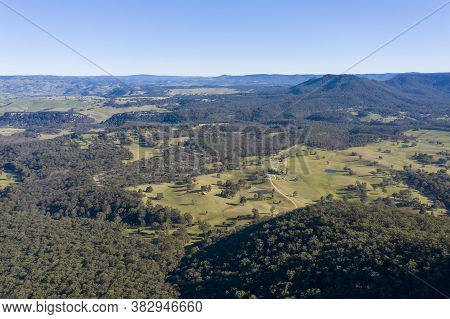 Aerial View Of The Kanimbla Valley In The Blue Mountains In New South Wales In Australia