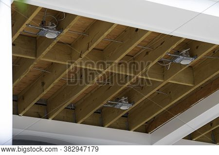 Ceiling Mounted Lights Spot Light Lamp Into Ceiling Construction