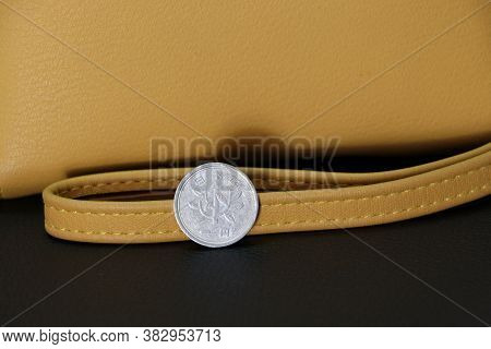 Japanese One Yen Coins On Obverse (young Tree With The Words 