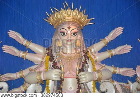 Durga Idol Of Kolkata Durga Puja Festival
