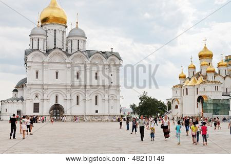 Sobornaya Square de Moscú Kremlin
