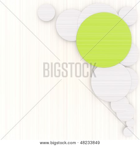 3D Graphic Of A Designed Circle Background With Pictogram