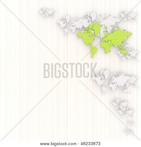 3D Render Of A Creative International Background With Pictogram
