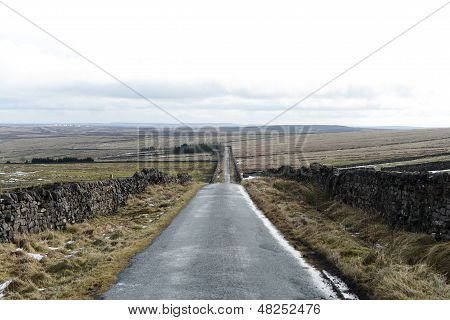 Lange lige landskab Road