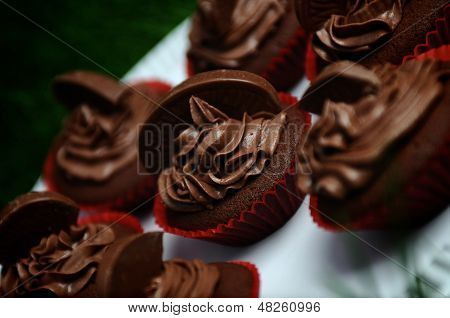 Mørk chokolade Orange Cupcakes