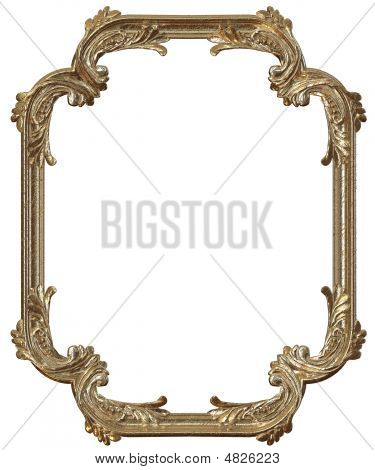 Imagine o quadro de ouro com um padrão decorativo