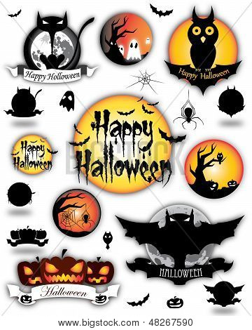 Elementi diversi di Halloween