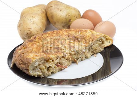 Hiszpański omlet żywności