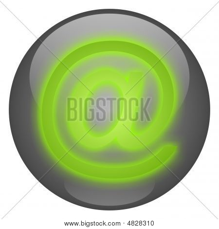 Email Button - Green On Grey