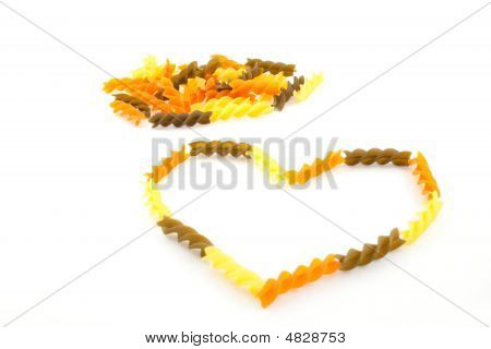 Flerfarvede Pasta