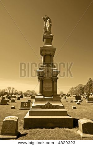 Tall Monument Sepia