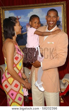 Reggie Miller and family at the world premiere of 