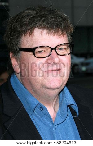 Michael Moore at the Los Angeles premiere of 