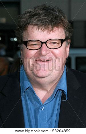 Michael Moore at the Los Angeles premiere of 