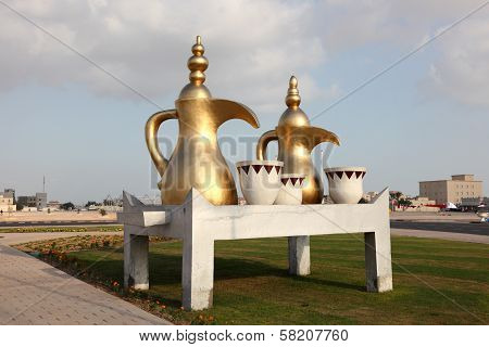 Coffee Pot Roundabout In Qatar