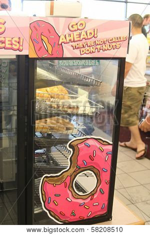Atmosphere at a 7-11 Convenience Store that has been transformed into a 