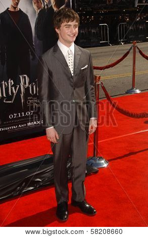 Daniel Radcliffe at the premiere of 