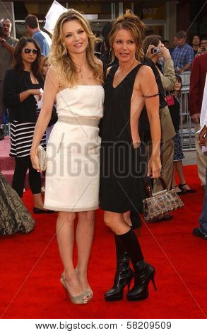 Michelle Pfeiffer and Dedee Pfeiffer at the Los Angeles premiere of 