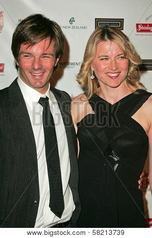 Coley Laffoon and Lucy Lawless at the Sixth Annual Celebration of New Zealand Filmmaking and Creative Talent. Beverly Hills Hotel, Beverly Hills, CA.02-23-07